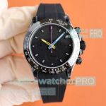 Swiss Grade Replica Rolex Daytona BLAKEN Limited Edition Watch Black Rubber Strap
